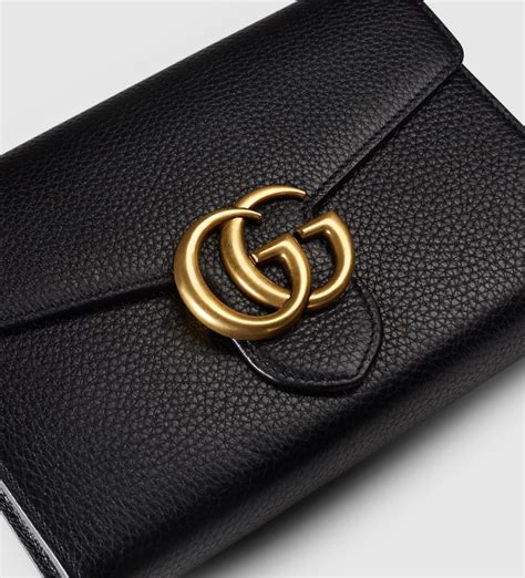 gucci wallet on chain|gucci gg marmont chain wallet.